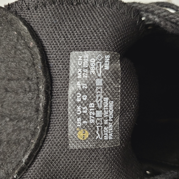 Timberland Britton Harris Tweed Boots Size US 9  Black & Grey Fall/Winter boots - Picture 10 of 12